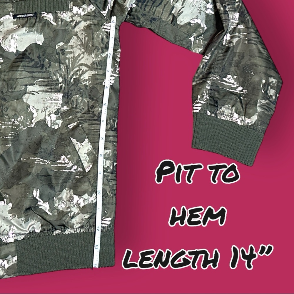 🎉 HOST PICK 🎉Girls’ Members Only Bomber Jacket in camo green and pink. Kids 12 - Picture 6 of 15